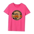 thumbnail image 3 of Camiseta de verano para mujer, camiseta clásica con cuello redondo para aventuras al aire libre XL, 3 of 7