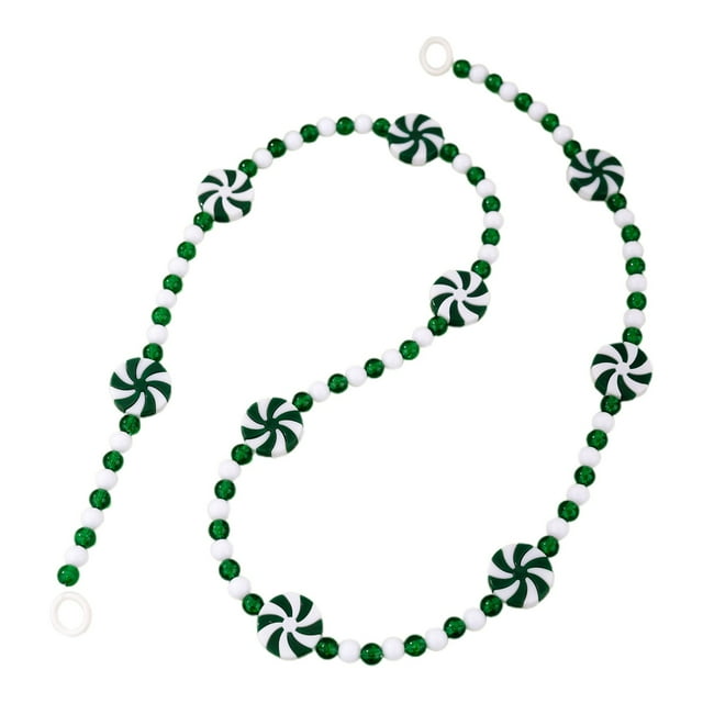 Liyamei Decorations Candy Strings Style Decorative Tassels Beads Two Tone Windmills Mint DIY