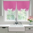 thumbnail image 5 of Tie Up Curtains for Windows Pink Ombre Valance Adjustable Balloon Curtain Gradient Gradual Color Tie Up Shades for Kitchen Living Room Bedroom Privacy Curtain Drape 34x45 Inch, 5 of 9