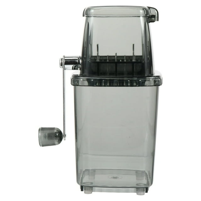 AMERTEER Portable Hand Crank Ice Crusher Chopper Manual Ice Grinder Home Kitchen Tool