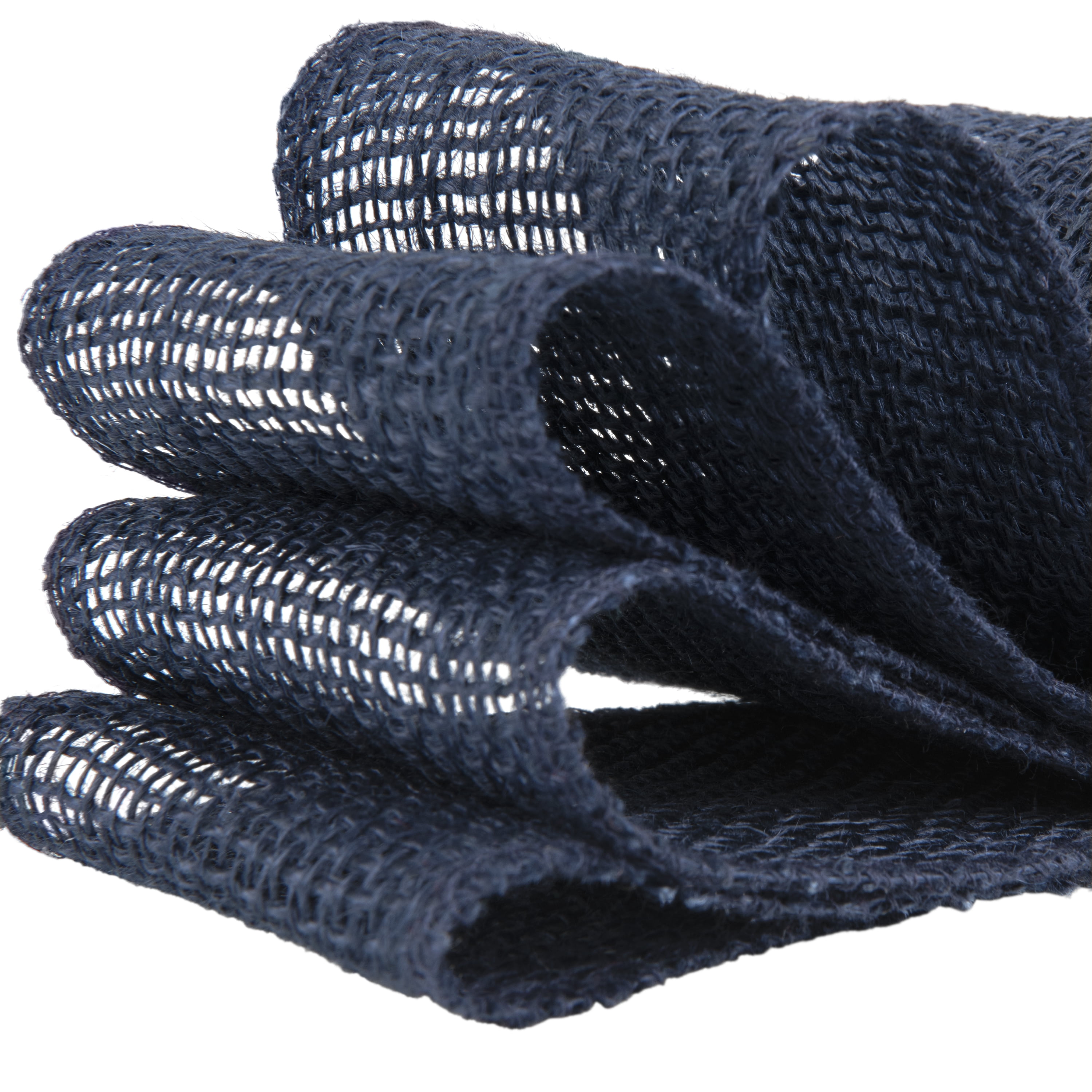 Love, Laugh, Craft Jute Burlap Roll Precut, Finished Edges, 3"W x 5-Yards, 740-36, Navy Blue