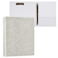 thumbnail image 3 of Stripes 12.4x10.6in PVC Round Ring Binders, 2-Pack, D-Ring 3-Hole, Metal Clip, 3 of 10