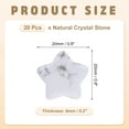 thumbnail image 2 of Uxcell 20 Pcs Natural Star Crystal Stone, 0.8 Inch Polished Star Gemstone Crystal Bulk, Pocket Rock Worry Stones for Women Gifts Meditation, White Howlite, 2 of 6