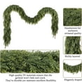 thumbnail image 5 of Cedar Garland Artificial Realistic 1 Pcs 6 Feet Christmas Cedar Garland Thick And Realistic Artificial Cedar Garland Green Cedar Needles Garland For Christmas Winter, 5 of 7