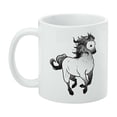 thumbnail image 3 of Horse Wild Mustang Running White Mug, 3 of 4
