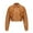 Brown, variant on WILLBEST Winter Coats for Women Trench Coat Women Plus Size Warm Women's Solid Color Casual Long Sleeved Short Lapel Leather Jacket Jacket Jacket