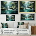 thumbnail image 4 of Designart "Scenic Cliff Waterfall III" Waterfall Floater Framed Canvas Art Print, 4 of 5
