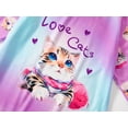 thumbnail image 3 of Tebbis Tween Girls Jammies Cute Cat Pajamas 2-Piece Long Sleeve PJ Set Clothes Size 10, 3 of 7