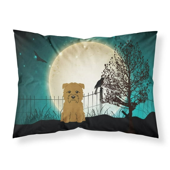 Halloween Scary Glen of Imal Tan Fabric Standard Pillowcase