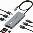 thumbnail image 1 of Estación de acoplamiento USB-C Acer 9 en 1 con doble HDMI 4K y Power Delivery de 100 W, 1 of 9