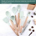 thumbnail image 1 of Los utensilios de cocina del silicón fijaron el menaje de cocina azul superior 9pcs conveniente que Cuelga respetuoso del medio ambiente seguro no tóxico, 1 of 7