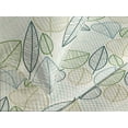 thumbnail image 3 of Ambesonne Leaf Print Quilted Coverlet 3 Pcs, Line Boho Leaves Fall, King Size, Dark Ceil Blue and Fern Green, 3 of 4