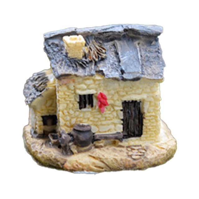 fastboy Fairy Garden Kit Synthetic Resin Durable Beautiful Eye-catching Porable Terrarium Decor Different Display Balcony Decoration Gray