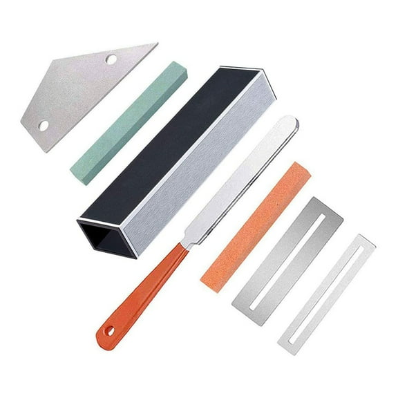 Guitar Luthier Tool Include Fret Leveling Beam,Guitar Fret File,Rocker and Fingerboard Protectors,Grinding Stones,as shown