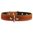 thumbnail image 2 of Real Leather Dog Collar 11"-15" Neck Size, 3/4" Wide, Medium Breeds, 2 of 2