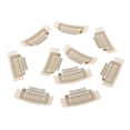 thumbnail image 1 of BELOVING 10 Pieces 9 Teeth Snap-Comb Hair Extension Clips with Rubber Back White, 1 of 7