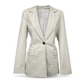 thumbnail image 2 of Saco de lino Elegancia Atemporal Natural Mediana, 2 of 3