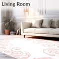 thumbnail image 2 of ODIKA 6 Machine Washable Non-Slip Area Rug, Dreamy Cloud Swirl Accent with Whimsical Spiral Motifs Ultra Soft Rug, None, 566088, 2 of 7