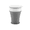 Large size gray, variant on Collapsible Silicone Travel Cup with Leak-Proof Lid, Portable Folding Coffee Mug for Camping and Hiking, Space-Saving Reusable Drinking Cup for Outdoor Commuting, Serene Glacier Blue