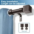thumbnail image 2 of Urbanest 1" Wright Adjustable Curtain Rod, 48"-84", Bronze, 2 of 6