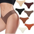 thumbnail image 5 of FLMEI Underwear Bikini Panties for Women Underwear Exercise Comfortable Stretch Ice Silk Briefs XS-XXL, 5 of 8