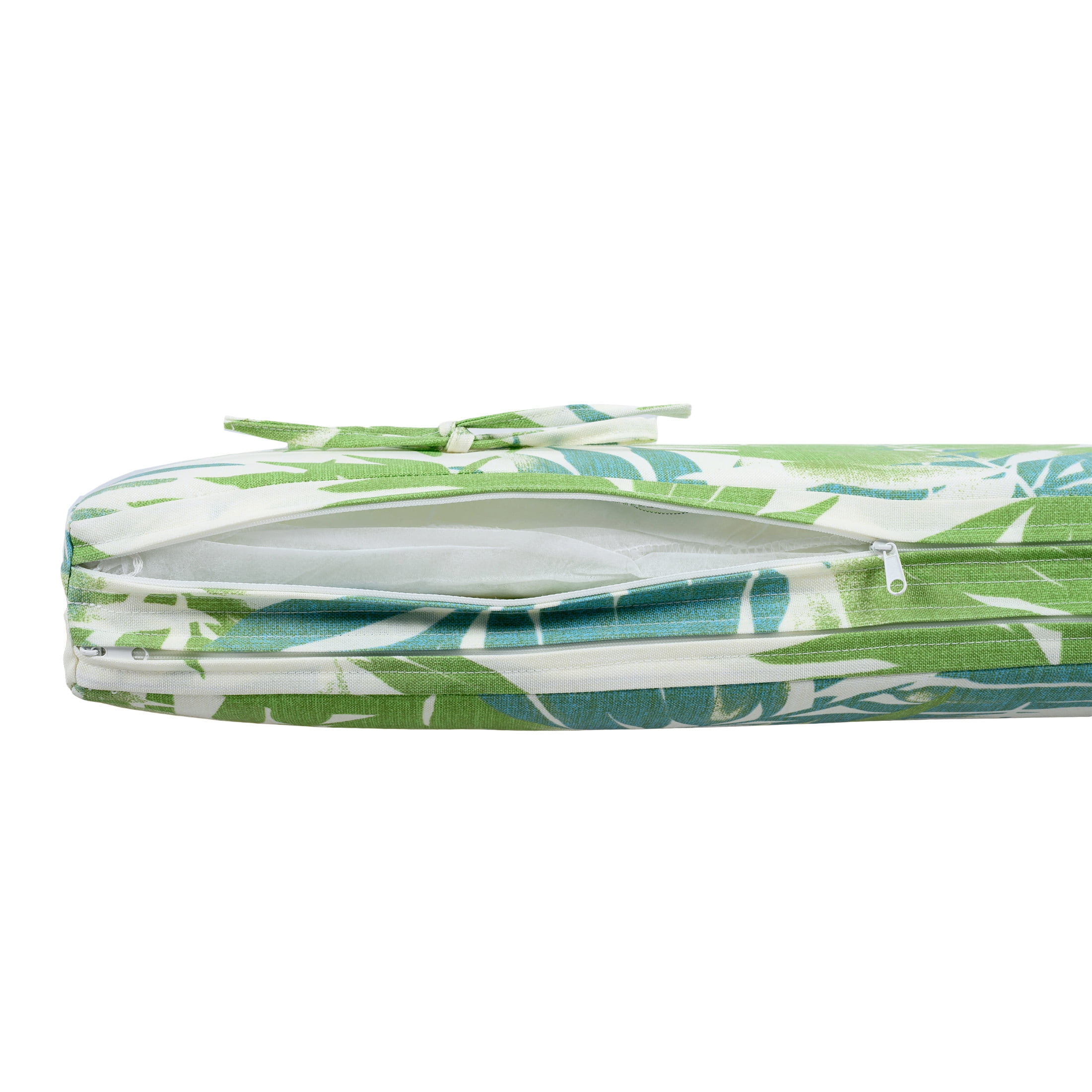 Christopher Knight Home Outdoor Chaise Lounge Cushion, 76.75"x 27"x 1.57", Leaf Coconut