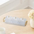 thumbnail image 7 of Tongina Divided Dried Fruit Plates Food Serving Trays Compartments Appetizer Serving Tray Snacks Container for Veggie Holiday Wedding Clear, 7 of 7