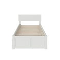 thumbnail image 6 of Orlando Twin Extra Long Bed with Footboard and Twin Extra Long Trundle in White, 6 of 8