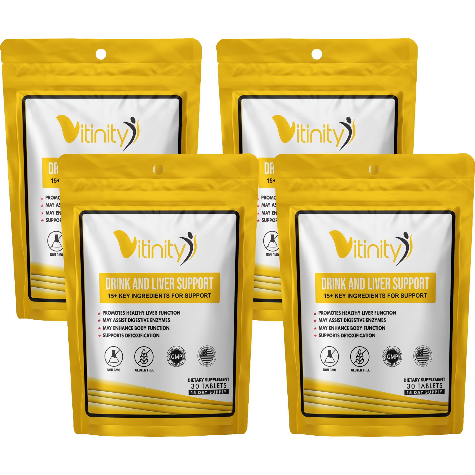 Drink Support Supplement - Craving Support, Liver Health, Reduce Intake Formula - Kudzu, Milk Thistle, Holy Basil, NAC for All Natural Detoxify, Gradual Reduction, and Stopping - 60 Day
