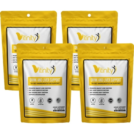 Drink Support Supplement - Craving Support, Liver Health, Reduce Intake Formula - Kudzu, Milk Thistle, Holy Basil, NAC for All Natural Detoxify, Gradual Reduction, and Stopping - 60 Day
