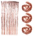 thumbnail image 1 of unbranded 4Ud De Tinsel Rosa Dorado Para En Bodas Y Fiestas Especiales, 1 of 6