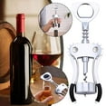thumbnail image 3 of Wine Bottle Opener Multi-Functional Stainless Steel Beer Sturdy Wine Opener Manual Wing Corkscrew, 3 of 9