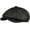 Black, variant on CoCopeaunts Newsboy Cap Retro Octagonal Genuine Leather Hat Beret Student Tongue Cap Snapback Caps for Men