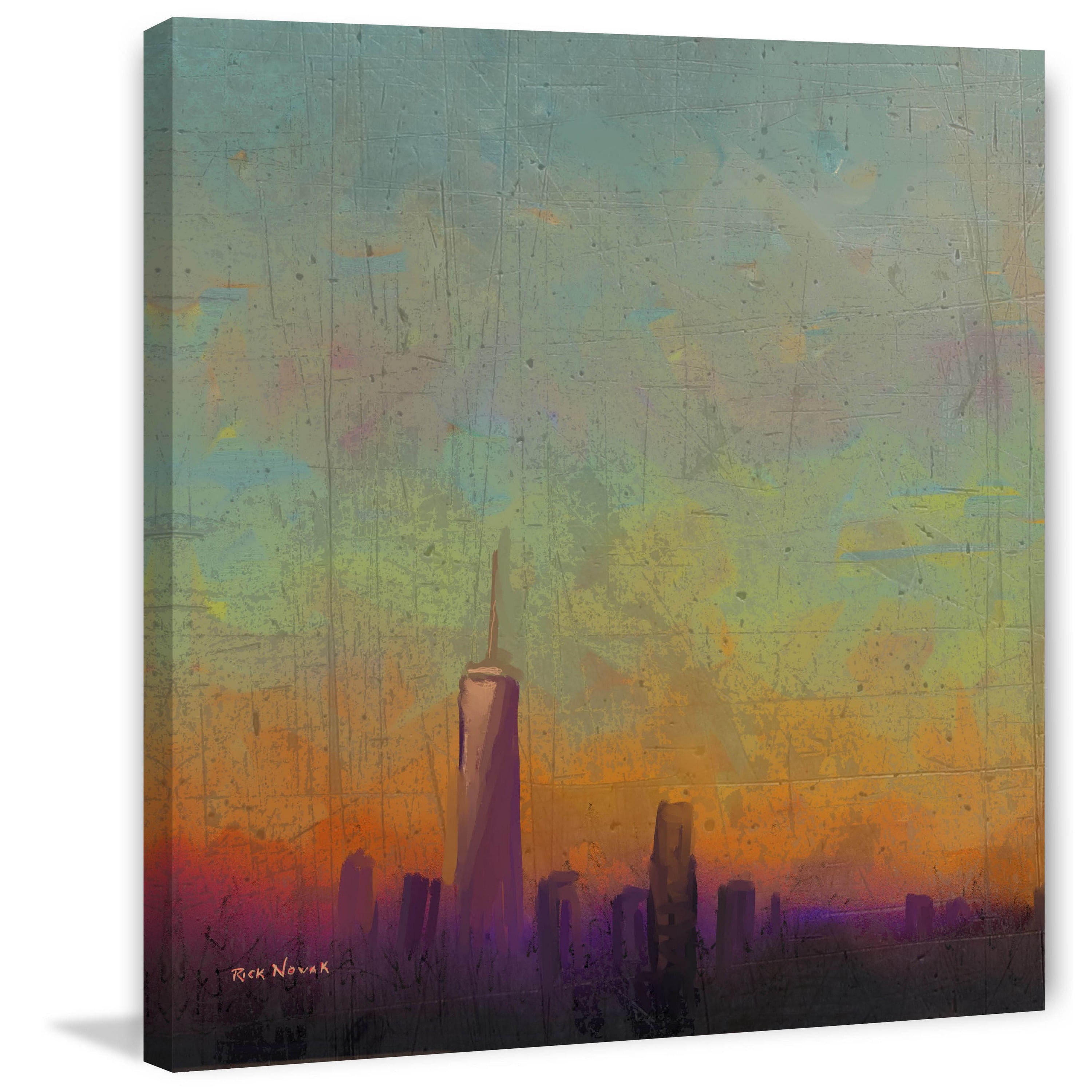 Marmont Hill "Purple Haze" by Rick Novak Painting Print on Wrapped Canvas