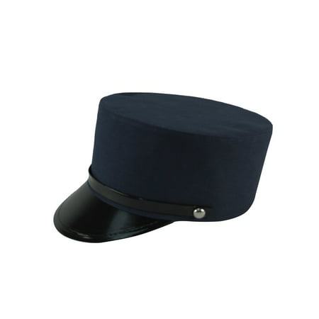 Navy Blue Railroad Conductor Hat RR Cap OSFM Adult Costume Accessory
