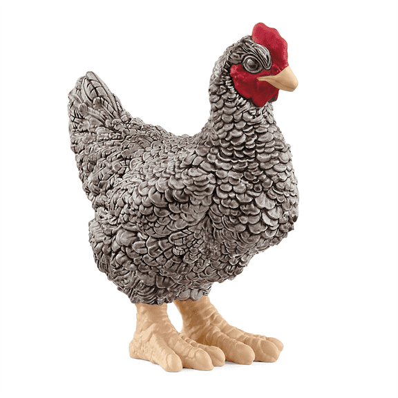 Schleich Farm World - 2" Plymouth Rock Chicken Toy for Kids- Realistic, Farm Animal Toys - Fun Figure for Screen-Free Learning for Children & Toddlers Ages 3 13997