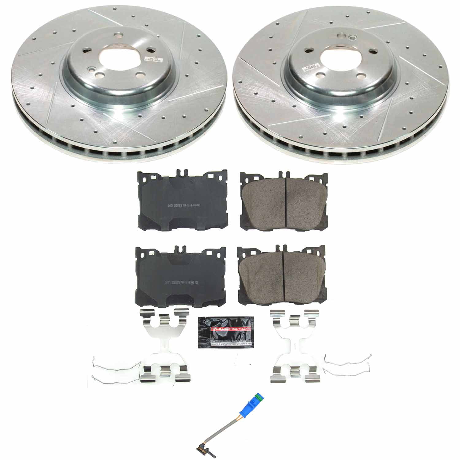 PowerStop Front Z23 Evolution Sport Brake Pad and Rotor Kit for Mercedes-Benz E53 AMG 2022-23, K9260