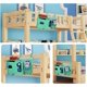 thumbnail image 4 of Organizador de cama colgante con bolsillo para literas, camas de hospital, dormitorios universitarios, barandillas para camas de bebé, reposabrazos para silla de camping, 8 bolsillos y 1 gancho, 4 of 7