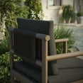 thumbnail image 5 of Eleni Outdoor Patio Teak Wood Rope Dining Chair in Weathered Gray Flint, 5 of 9