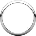 thumbnail image 2 of FB Jewels 925 Sterling Silver 4mm Half Round Tapered Wedding Ring Band, 2 of 3