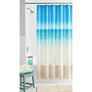 Mainstays Photoreal Breathe Beach Polyester Taffeta Printed Scenic Fabric Shower Curtain, Multi, 70" x 72"
