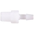 thumbnail image 2 of Eldon James A2-3HDPE High Density Polyethylene Adapter Fitting, 1/8-27 NPT to 3/16" Hose Barb (Pack of 10), 2 of 2