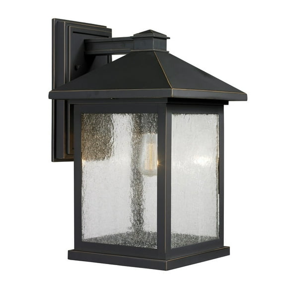Z-Lite 531B-ORB 1 Light Outdoor Wall Light Clear Seedy
