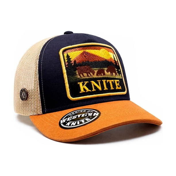 Knite Gorra Trucker western Lux Sun Transpirable Visera ajustable snapback