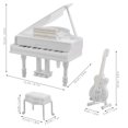 thumbnail image 2 of OUNONA 3pcs Miniature Model Piano For Home Decoration With Plastic Material For Collectors, 2 of 8