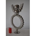 thumbnail image 4 of Nifao Modern Abstract of a Happy Man Metal Chrome Balls Statue – Home Office Decor Sculpture, 14"L x 6"W x 26"H, 4 of 11