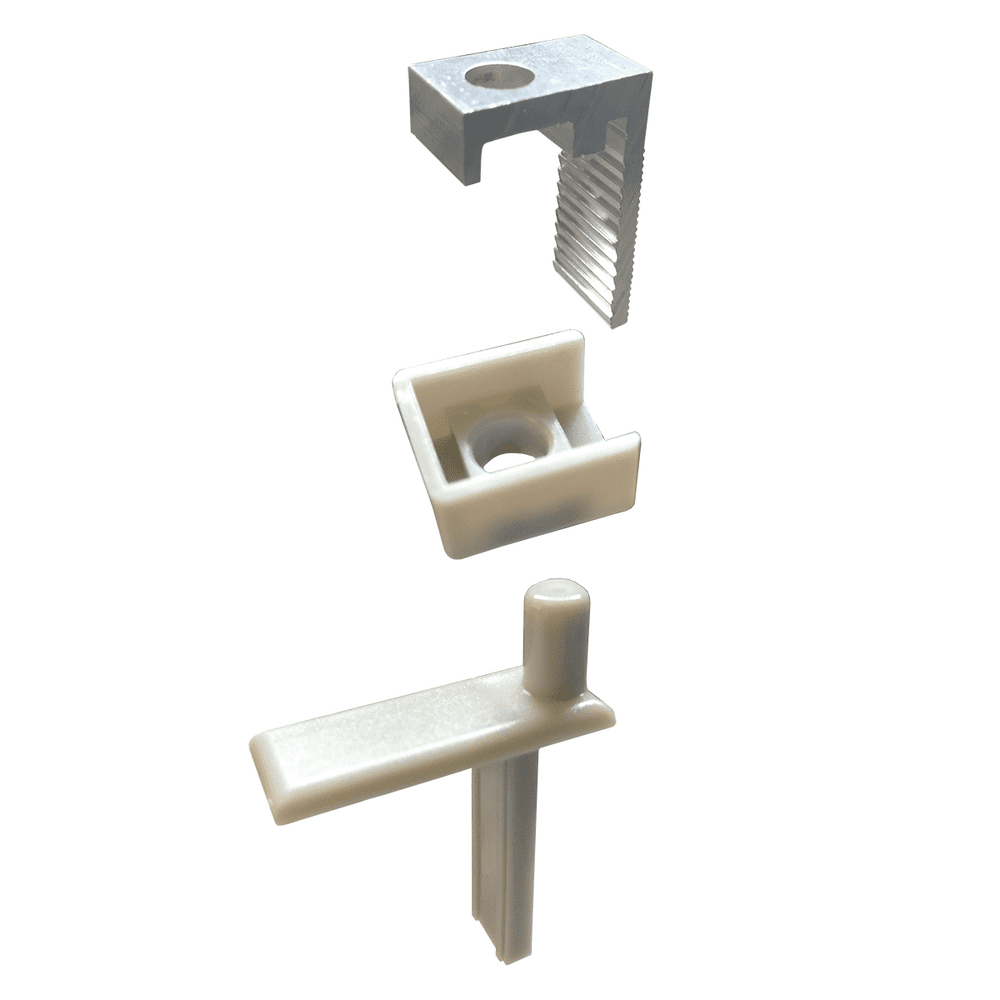Hinge Pin with Hinge Clip and Bushing for SemiFrameless Swing Shower