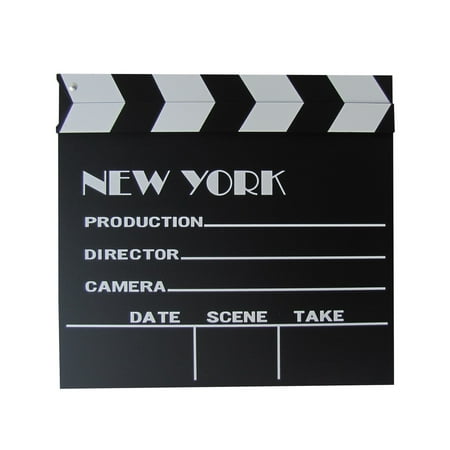 - New York NYC Clap Board Action Clapstick Movie Set Clapper Film Prop Clapboard