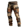 thumbnail image 3 of Pantalon Cargo Extérieur pour Hommes avec Multiples Poches Conçu pour le Travail, la Randonnée et l'Aventure Quotidienne, 3 of 4