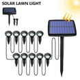 thumbnail image 2 of 10 LED Solar Garden Spotlights Spot Light Landscape Path Lamp Outdoor Waterproof, 2 of 11